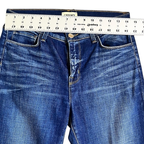 L'AGENCE Rachel Ripped Crop Slim Fit
Blue Slouch Cuffed Jeans Size 26
High Rise - Picture 8 of 11